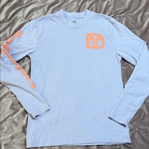 Disney Women’s Light Lavender Long Sleeve Tee with Orange Accents